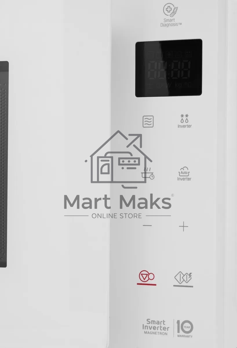 Микроволновая печь LG MW23R35GIH белый, 23 л, 1000 Вт, переключатели - сенсор