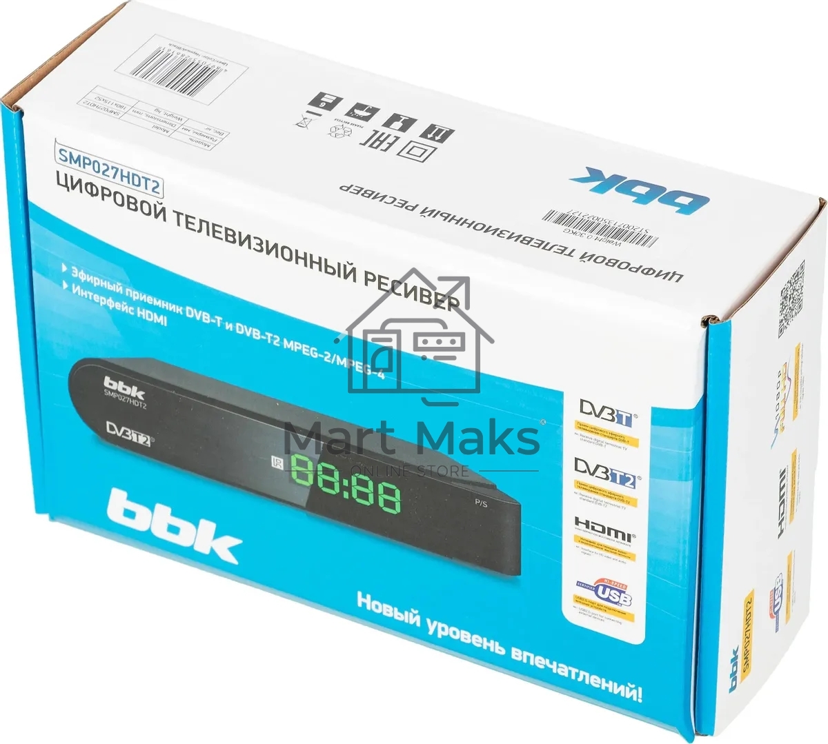 Ресивер BBK SMP027HDT2 черный