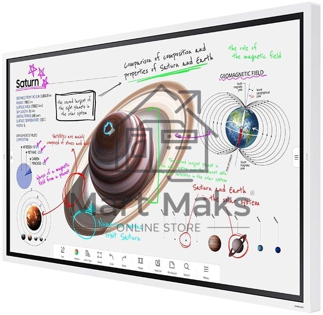 Панель Samsung WM65B Flip Chart Pro белый, 65 