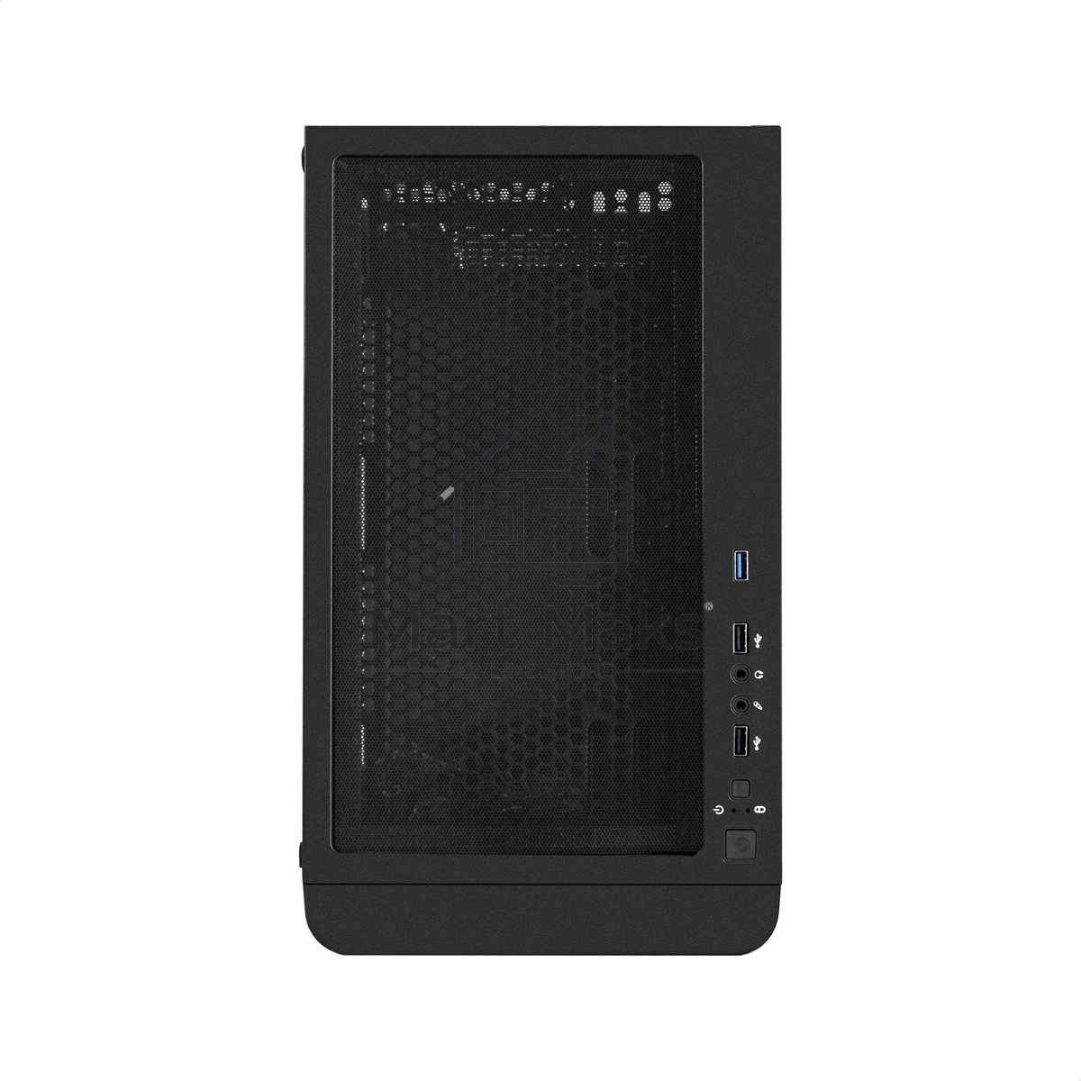 Компьютерный корпус Miditower ExeGate EVO-9202-EVO800 (ATX, БП EVO800RGB с вент. 12 см, с окном, 1*USB+1*USB3.0, аудио, черный, 3 вент. 12см с RGB подсветкой)