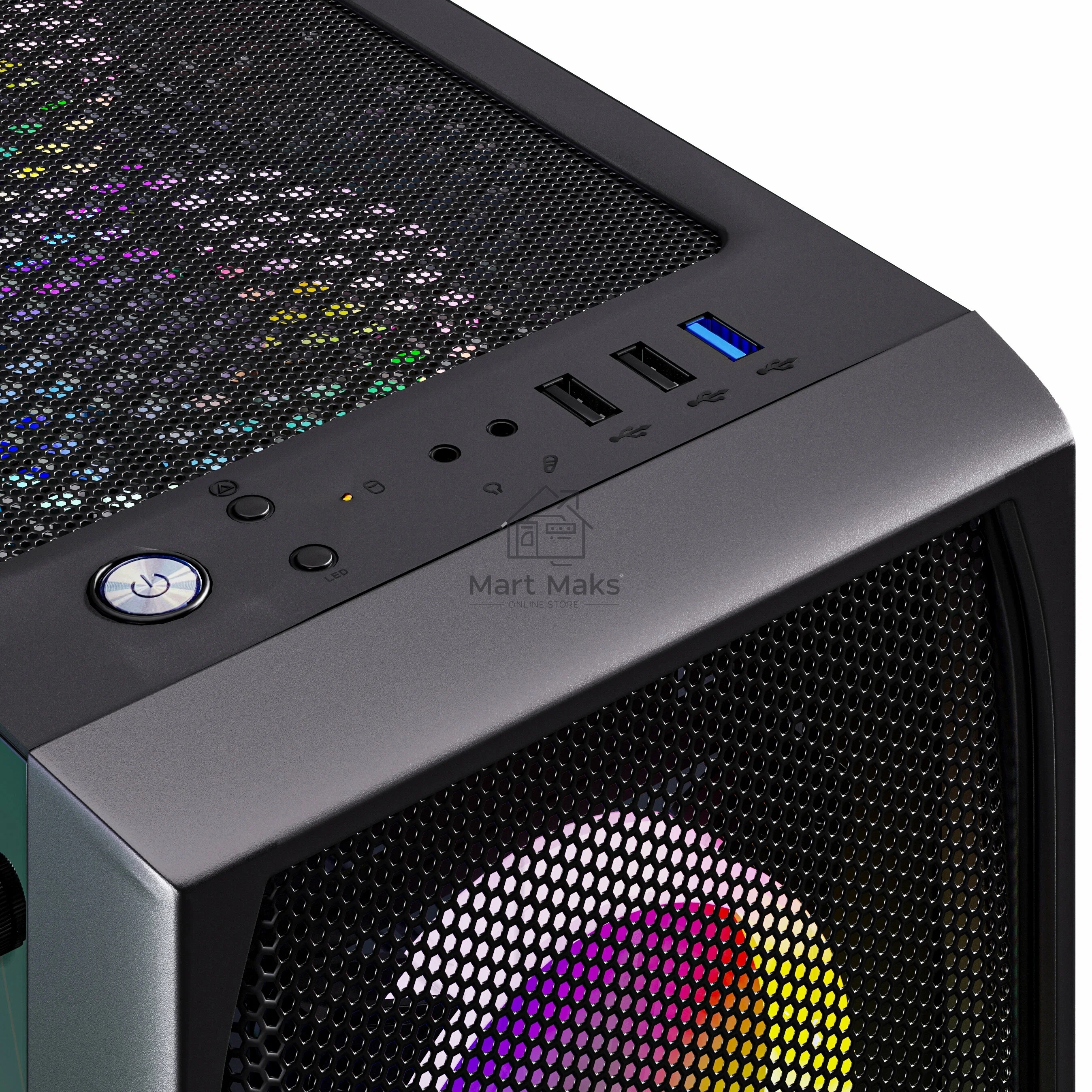 Компьютерный корпус ABR GQ-3 (8017) (USB3.0X1 + USB2.0 X2+audio)