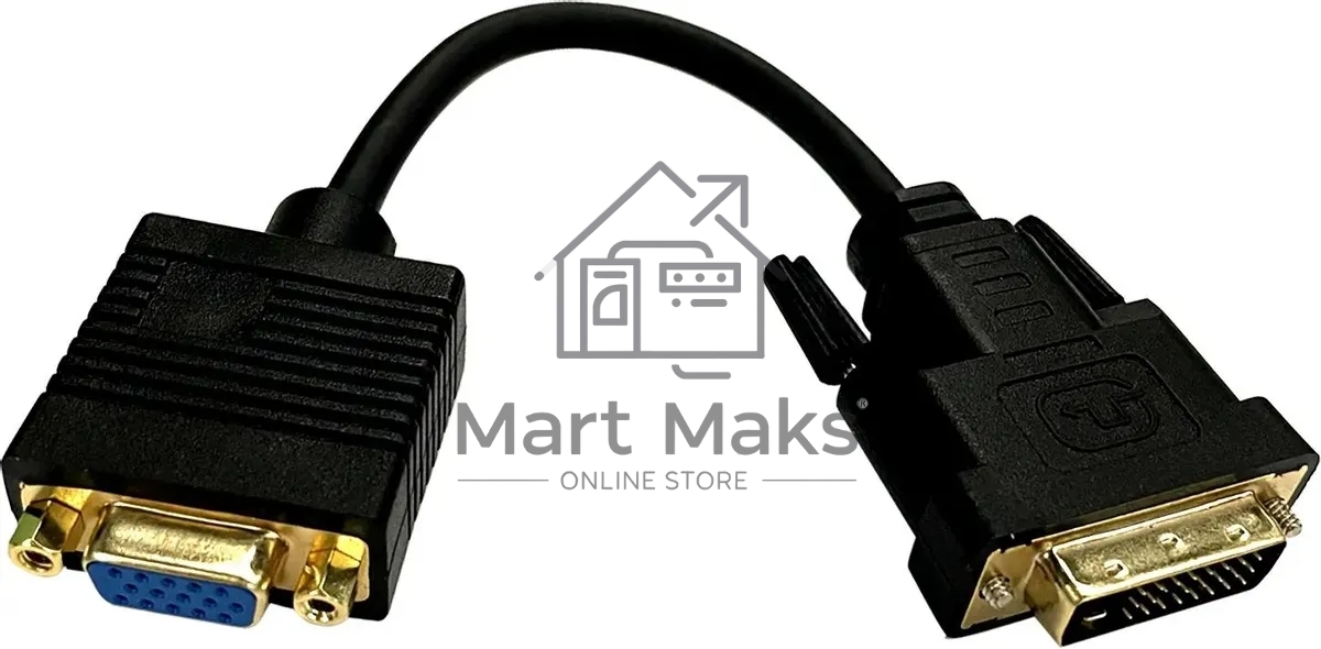 Переходник Buro DVI-D (m) VGA (f) 0.23м (BU-DVI-VGA) черный