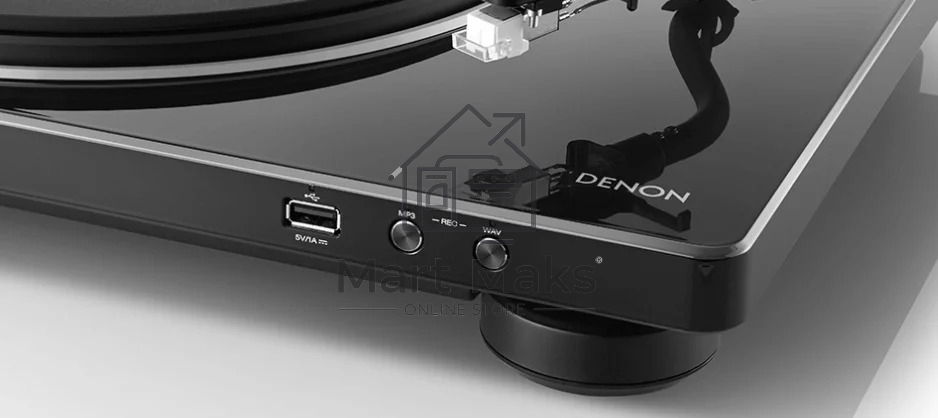 Проигрыватель винила Denon DP-450USB частично автоматический черный