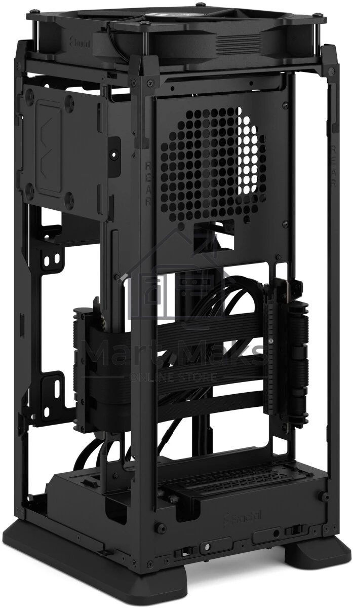 Компьютерный корпус без блока питания Fractal Design Mood, Mini-Tower, 1x180mm, 2xUSB-A 3.0 + 1xUSB 3.2 Type-C, SFX PSU Support, mITX Black