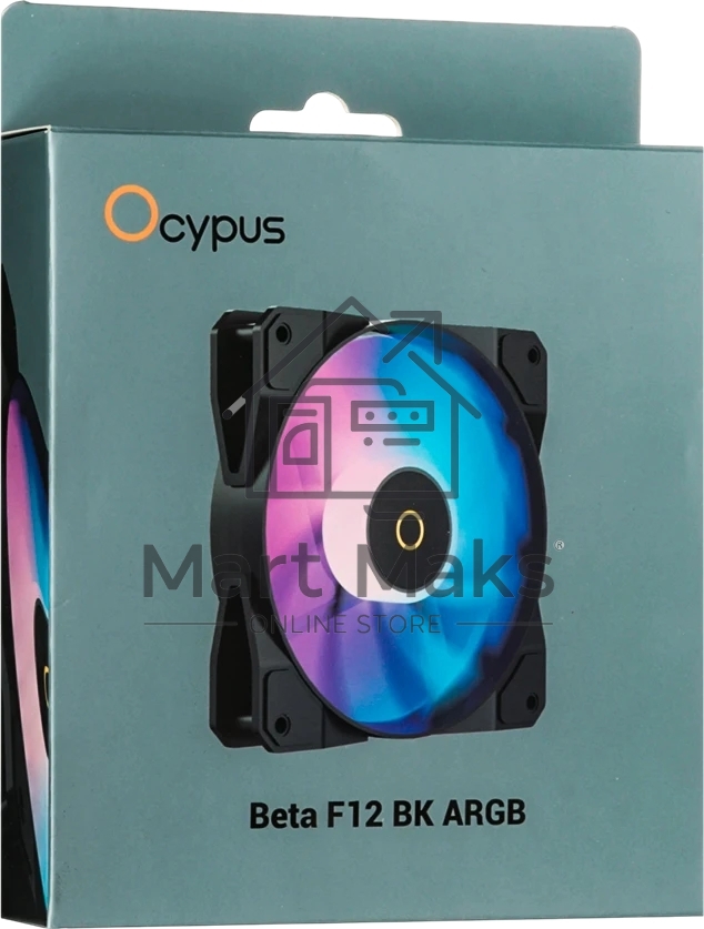 Реверсный вентилятор Fan Ocypus Beta F12 BK ARGB PWM черный