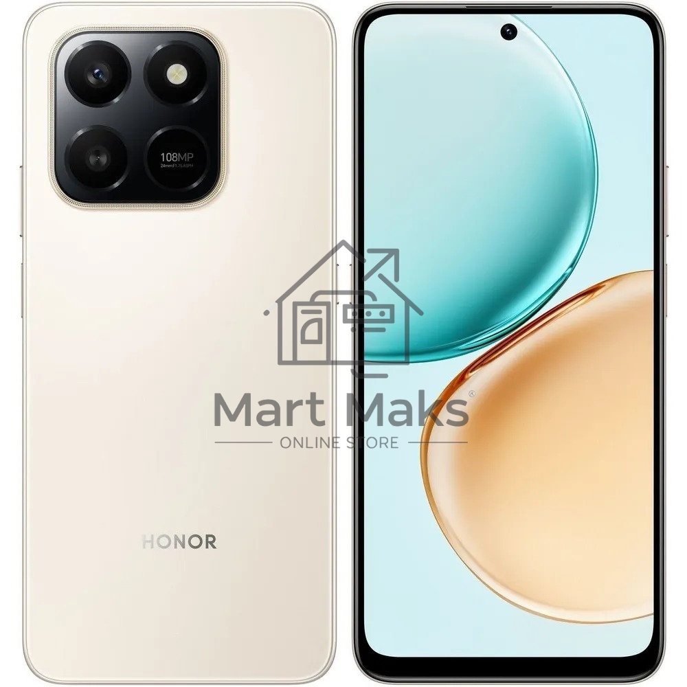 Смартфон HONOR X7d 8/256Gb золотистый