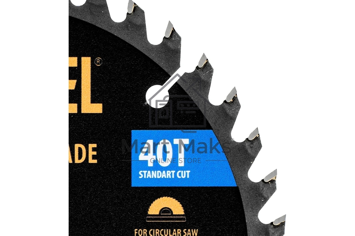 Пильный диск по дереву с гвоздями Denzel ф165 х 20 мм, 40 зубов