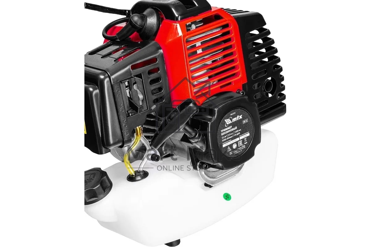 Триммер бензиновый MTX MT-52, 52 см3, неразъемная штанга, состоит из 2 частей