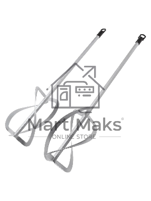 Комплект насадок для строительного миксера Denzel 2 шт., 220х560 мм, оцинкованные, хвостовик HEX13