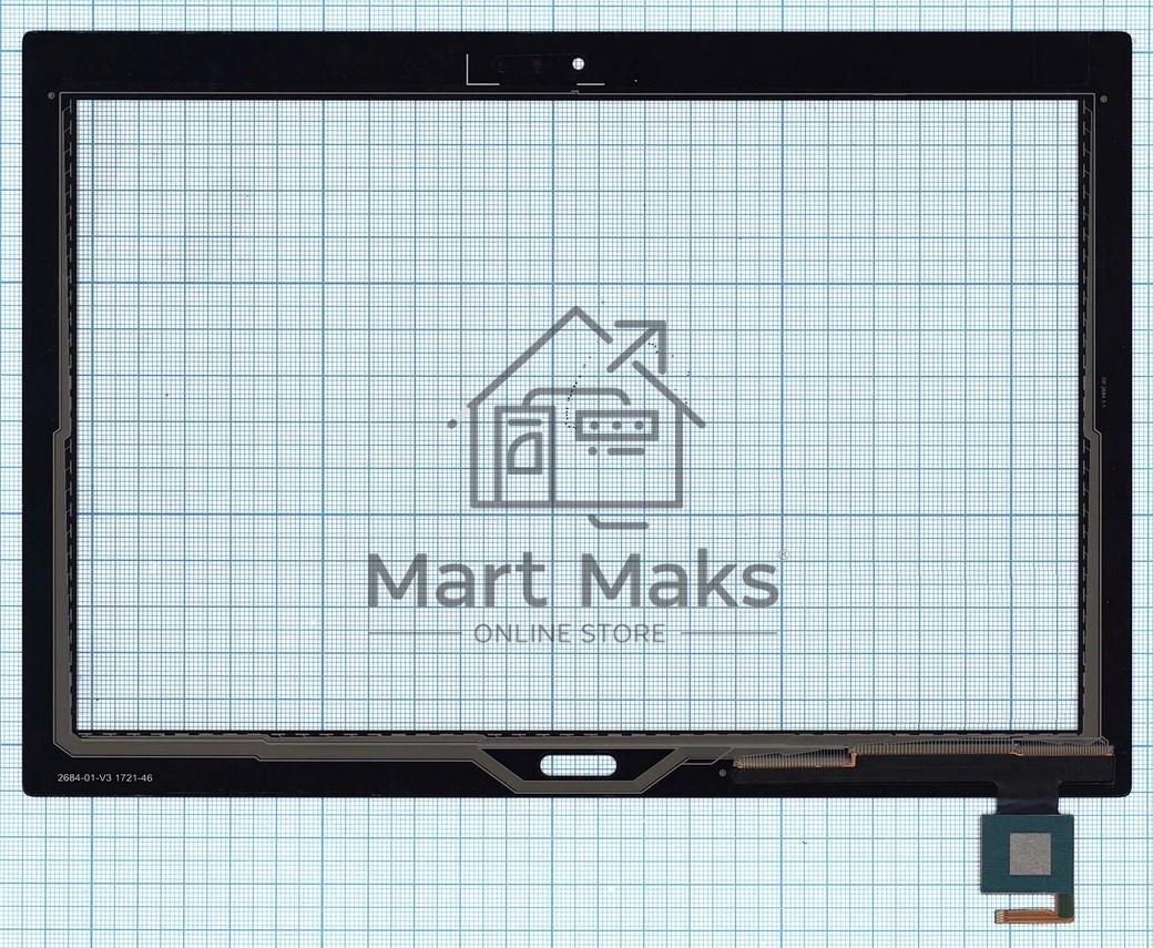 Сенсорное стекло (тачскрин) для Lenovo Tab 4 TB-X704, черное