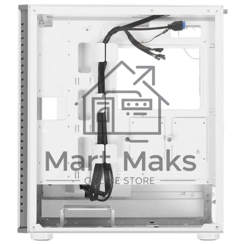 Компьютерный корпус PCCooler IE200 WH, Tempered Glass Full Tower, белый, TG, SPCC, 1x120mm ARGB E-ATX, ATX, mATX, mITX 180/380/220mm 4x2.5