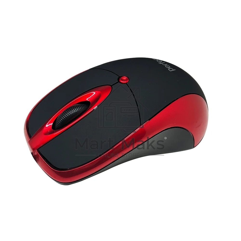 Мышь проводная Perfeo ORION черный/красный, 1000 dpi, USB, кнопки - 3