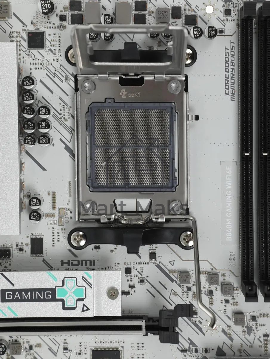 Материнская плата MSI B840M GAMING WIFI6E, AM5, AMD B840, 2xDDR5, 4xSATA, 2xM.2, 1xPCIe 4.0 x16, 1xPCIe 3.0 x4, 1xDP, 1xHDMI, 1x2.5Gb LAN, Wi-Fi 6E, Bluetooth 5.3, 4xUSB-A 5Gbps, 2xUSB-A 2.0, 2x3.5 мм, 7.1, mATX