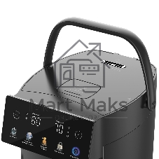Термопот BQ TP5001 Black. Мощность 1600 Вт/Объем 5 л/Сенсорный LED-дисплей/Поддержание температуры/Функция дехлорирования/Регулировка темперы от 40 до 90 'C/Система защиты: от перегрева, от включения без воды, блокировка подачи воды/Внутренняя колба из нержавеющей стали AISI 304/Съемная крышка/Ручка для переноски/Электрическая помпа/Длина шнура 0.85 м
