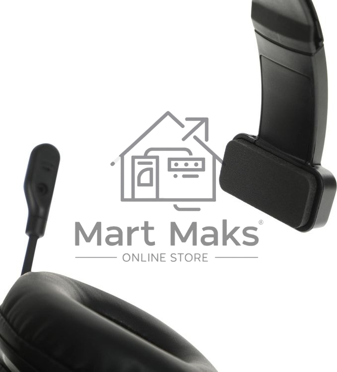 Гарнитура проводная с микрофоном A4Tech HU-11 черный 2м накладные USB оголовье