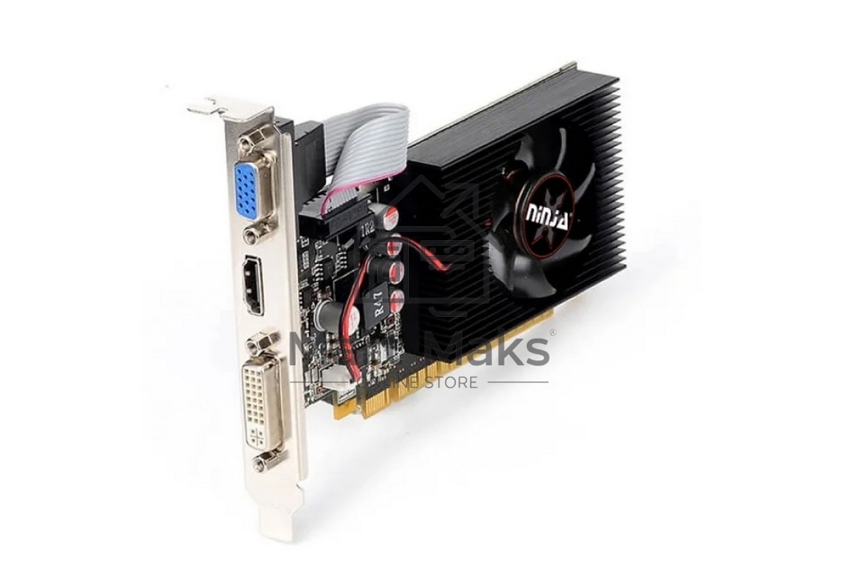 Видеокарта Ninja (Sinotex) AMD Radeon R5 220 (80SP) 1GB DDR3 64-bit DVI HDMI CRT
