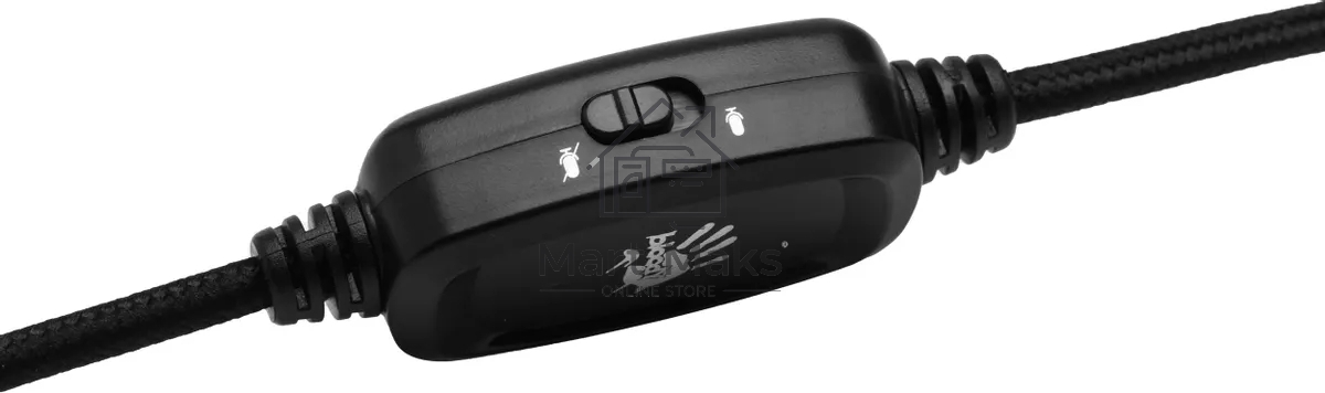 Наушники с микрофоном A4Tech Bloody G260p белый/черный 2м мониторные USB оголовье (G260P)