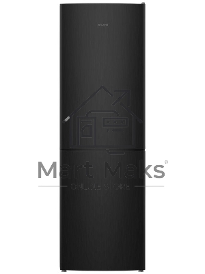 Холодильник Atlant ХМ-4621-151 черный металлик двухкамерный 205/119л морозилка снизу. капельная система