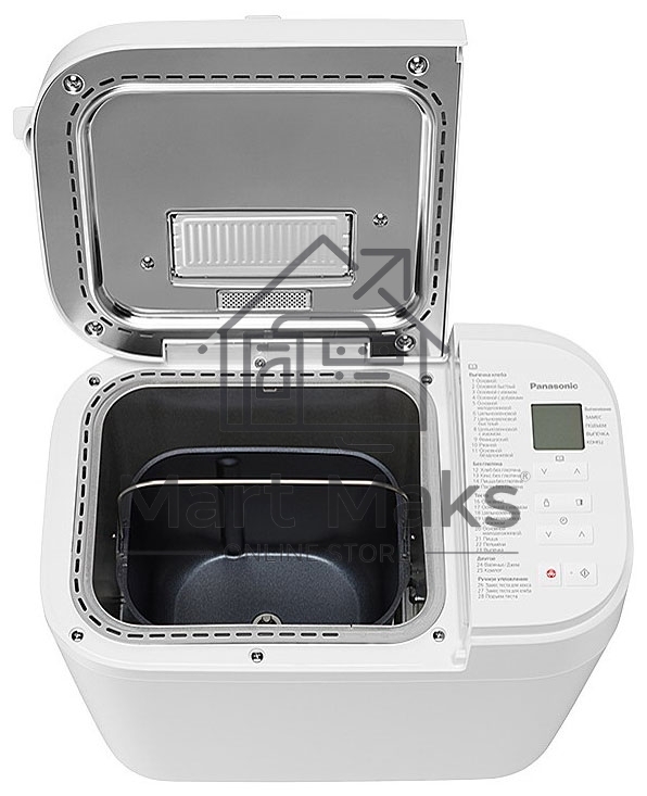 Хлебопечь Panasonic SD-R2520WTS белый, 550 Вт, программ - 28 шт, вес выпечки - 1.1 кг