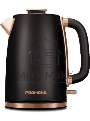 Чайник электрический Redmond KM240 1.7 л, 2200 Вт, черный/бронзовый