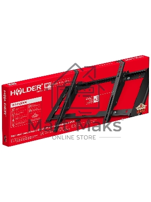 Кронштейн Holder LCD-T6920-B черный Диагональ: от 32 до 70. Нагрузка: до 45кг. Расстояние от стены: 60мм. Угол наклона:  +2⁰ + 15⁰,  Угол поворота: 0⁰ Стандарт крепления Vesa  600*400,  400*400, 400*200, 400*300, 300*300, 200*300, 200*200, 100*100