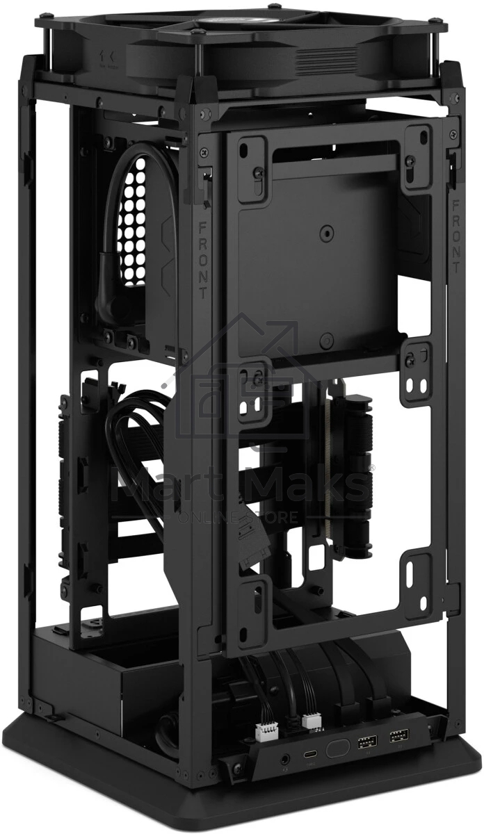 Компьютерный корпус без блока питания Fractal Design Mood, Mini-Tower, 1x180mm, 2xUSB-A 3.0 + 1xUSB 3.2 Type-C, SFX PSU Support, mITX Black
