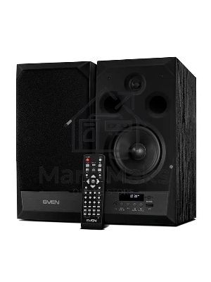 Акустическая система 2.0 SVEN MC-20, черный, мощность 2x45Вт (RMS), FM-тюнер, USB/microSD, дисплей, пульт ДУ, Bluetooth, Optical SVEN MC-20, черный, акустическая система 2.0, мощность 2x45Вт (RMS), FM-тюнер, USB/microSD, дисплей, пульт ДУ, Bluetooth, Opti