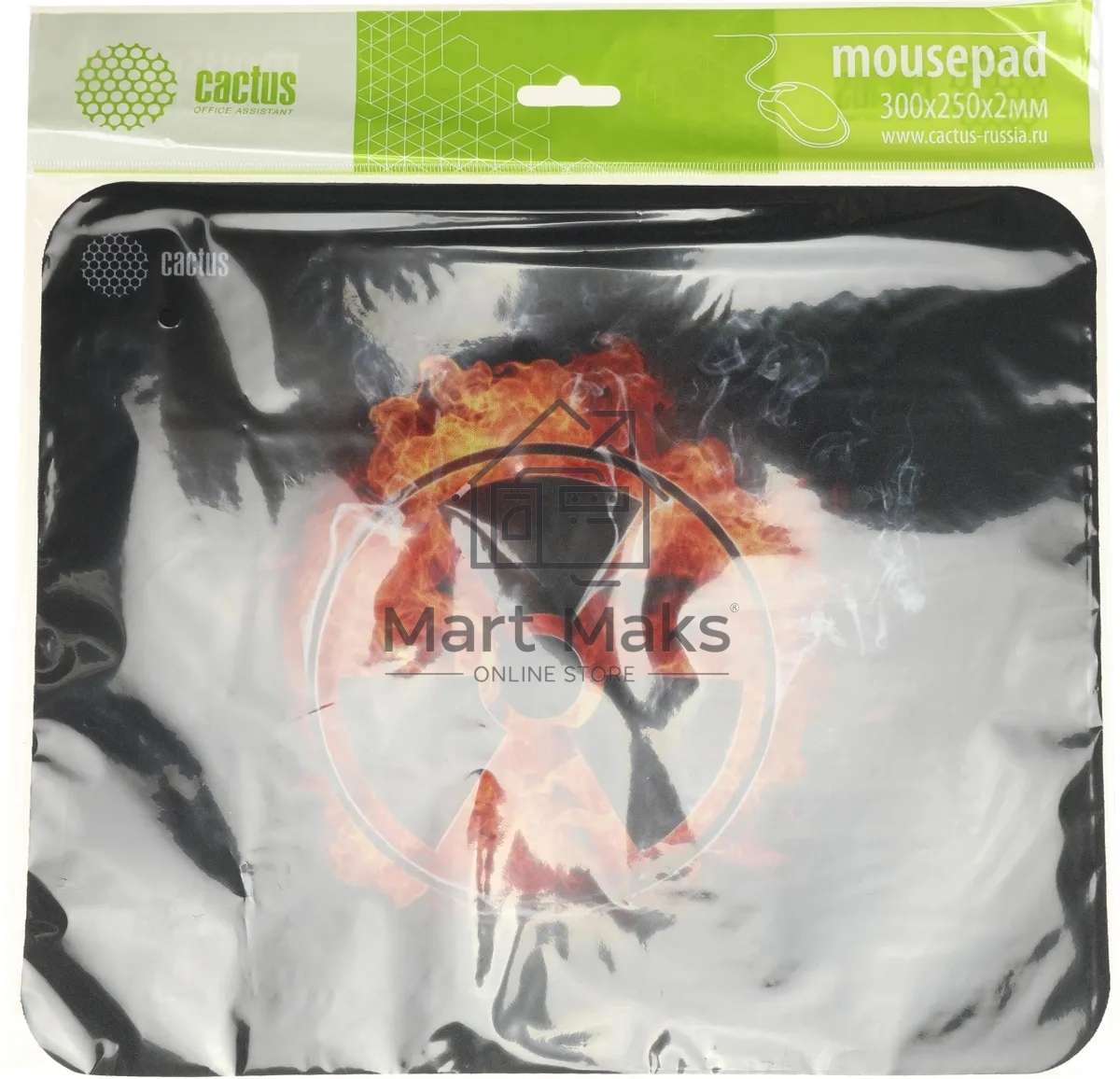 Коврик для мыши Cactus CS-MP-D06M Radiation 300x250x3мм
