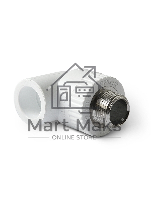 Уголок комбинированный 32 х 3/4' НР полипропиленовый PPR белый PRO AQUA