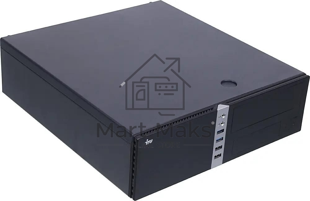 Компьютер ПК IRU Office 310H6S SFF i3 12100 (3.3) 8Gb SSD256Gb UHDG 730 Free DOS GbitEth 300W черный (2061129)