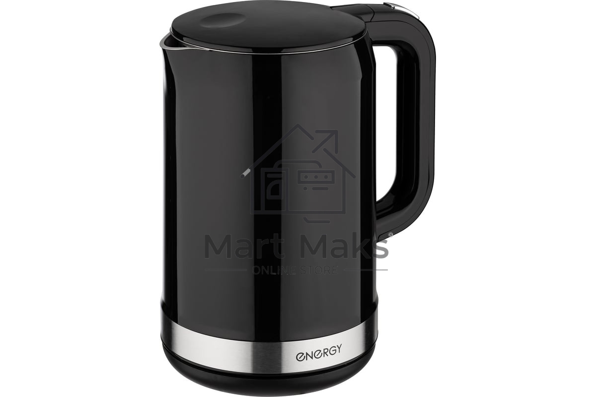 Чайник электрический Energy E-218 1.7л, двойной корпус, черный