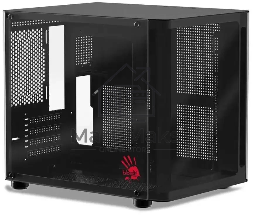 Компьютерный корпус Bloody BD-CC104 черный без БП mATX 5x120мм 1xUSB 2.0 1xUSB 3.0 audio
