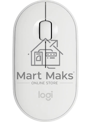 Мышь беспроводная Logitech Pebble M350 белый, 1000 dpi, радиоканал, Bluetooth, USB, кнопки - 3