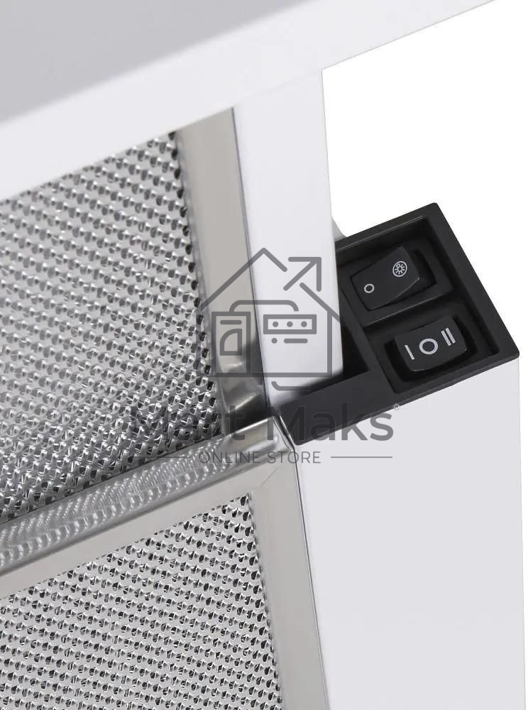 Вытяжка встраиваемая Maunfeld VS Light 60 белый, 60 см, 520 куб. м/ч, 56 дБ