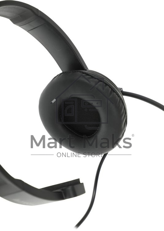 Гарнитура проводная с микрофоном A4Tech HU-11 черный 2м накладные USB оголовье