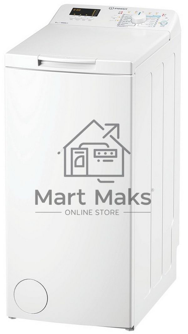 Стиральная машина Indesit BTW S50400 EU/N белый, загрузка вертикальная 5 кг, 1000 об/мин, класс: С