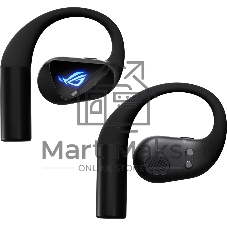 Гарнитура ASUS ROG Cetra Open Wireless Gaming Earbuds чёрный, беспроводная, радиоканал, до 16 ч, подсветка, совместимость с PS5