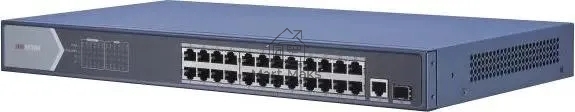 Коммутатор Hikvision DS-3E0526P-E(O-STD), 24×1 Гбит/с PoE + 1×1 Гбит/с SFP, неуправляемый