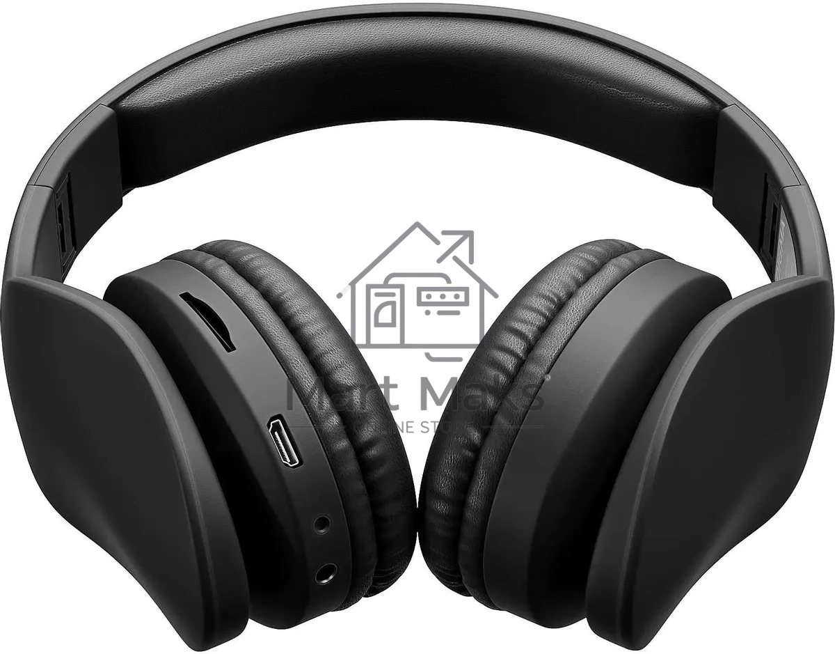 Гарнитура накладные Digma BT-17 черный беспроводные bluetooth оголовье