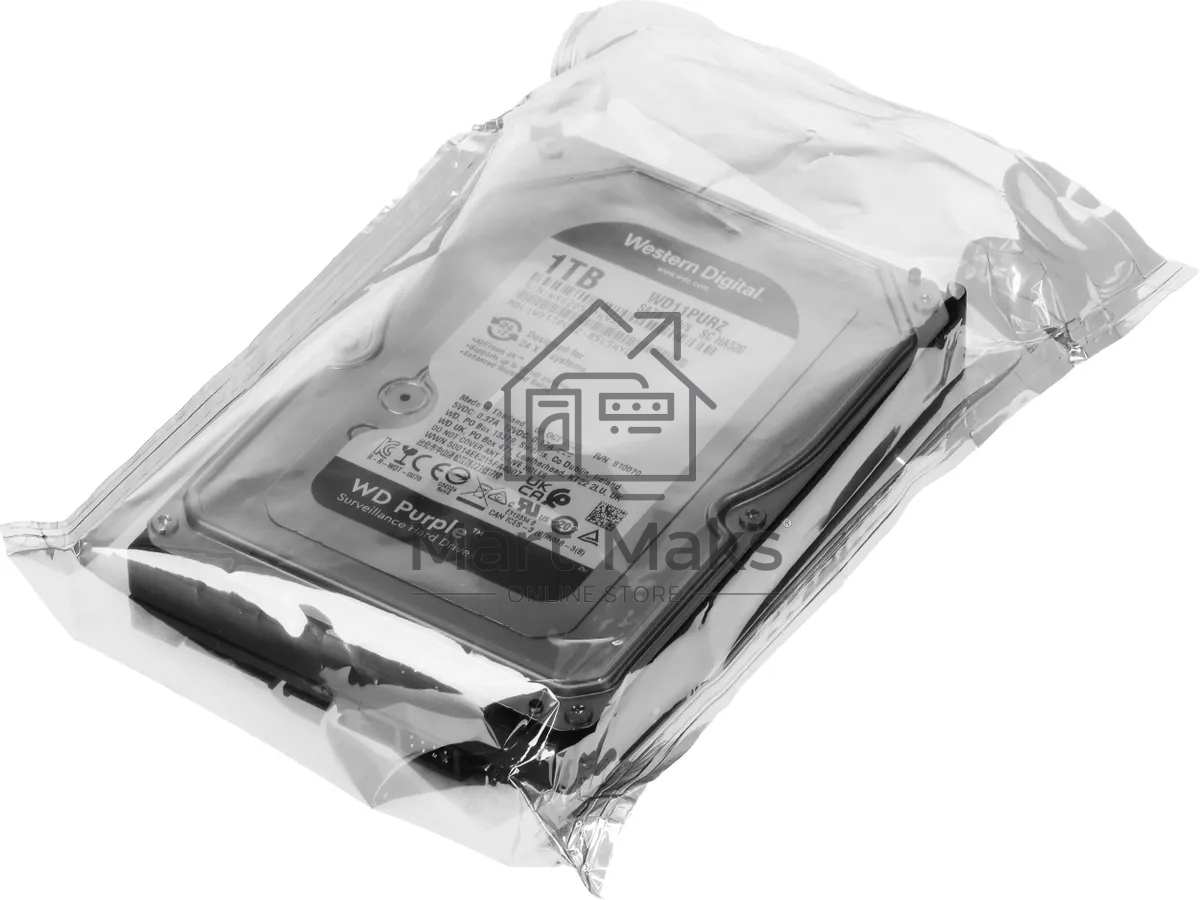 Жесткий диск Western Digital 1TB 5400rpm SATA 6GB/S 64MB PURPLE WD11PURZ SATA