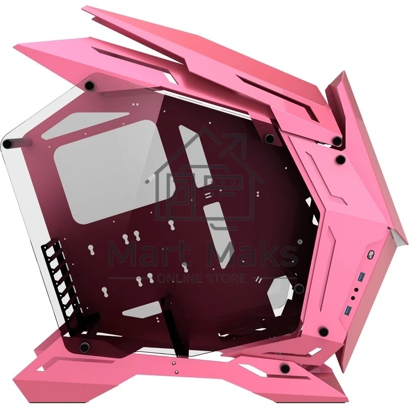 Компьютерный корпус без блока питания JONSBO MOD-3, Full-Tower, TG, no fans, 2xUSB-A 3.0, EATX, ATX, mATX, mITX Pink