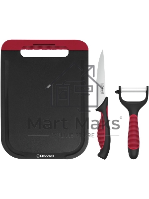 Набор ножей кухонных Rondell RD-1892 компл.:3предм. разд.дос. черный/бордовый блистер