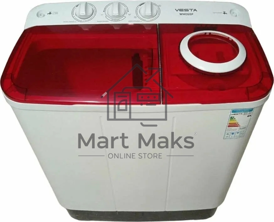 Стиральная машина VESTA WME60LP 6кг красный Ex