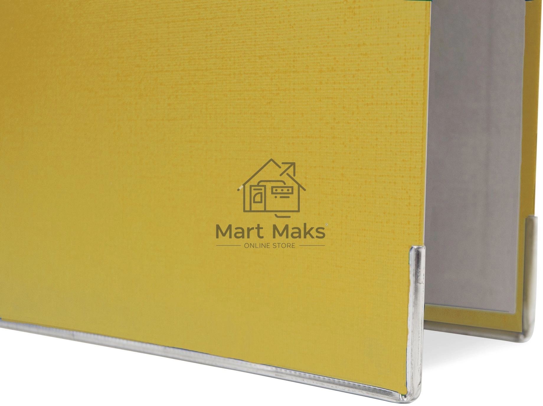 Папка-регистратор Silwerhof 2013374 A4 50мм, ПВХ/бумага желтый, металлическая окантовка, сборная (упаковка: 2шт)