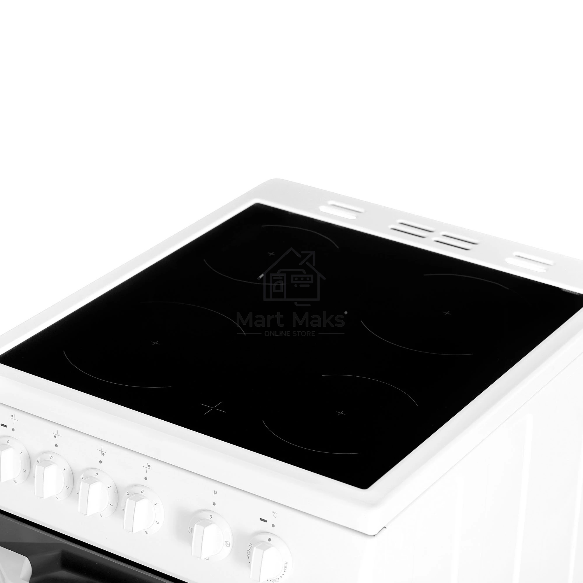 Плита электрическая Beko FFSS57000W белый, конфорок 4 электрических, духовка 60 л, 50 см x 85 см x 60 см