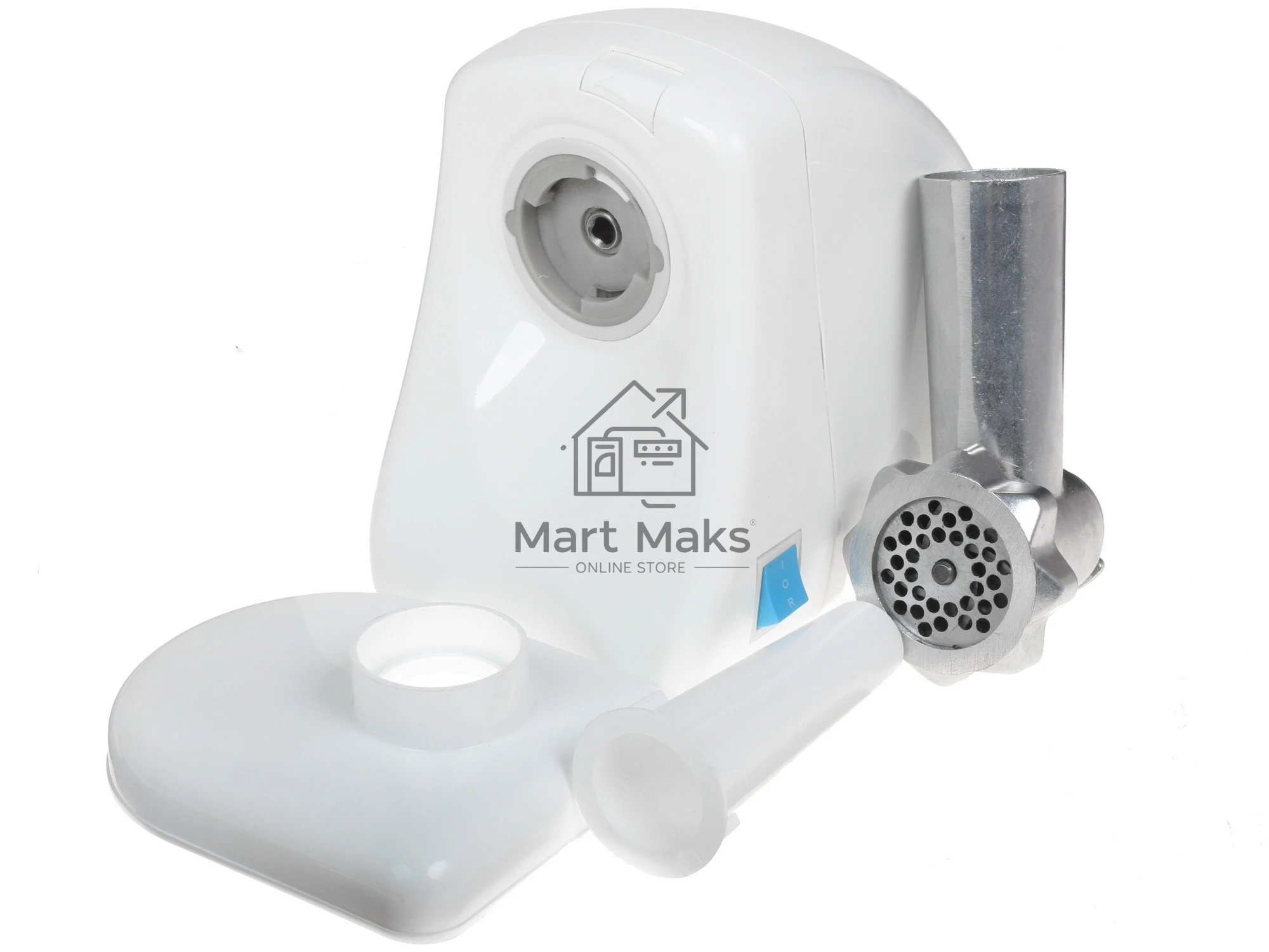 Мясорубка электрическая Ротор Экстра М ЭМШ 35/250-4 белый, 1500 Вт, 0.6 кг/мин, защита от перегрузки, насадки - 4