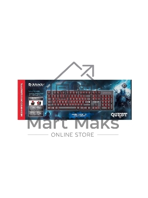 Клавиатура проводная Defender Quest GK-596 RU (45596), USB, черный