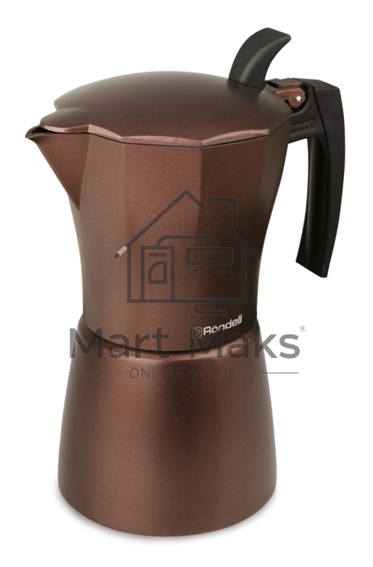 Кофеварка гейзерная Rondell Kortado RD-995 (BN) коричневый, 0,3 л.