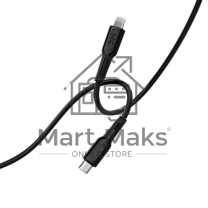 Кабель MORE CHOICE (4620202553249) K63ia 2м USB 3.0A PD 27W для Lightning ng 8-pin Type-C - 2м, черный