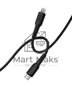 Кабель MORE CHOICE (4620202553249) K63ia 2м USB 3.0A PD 27W для Lightning ng 8-pin Type-C - 2м, черный